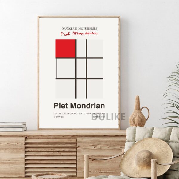 Quadro decorativo Piet Mondrian 3