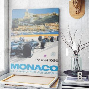 Quadro vintage Mônaco 1966 2
