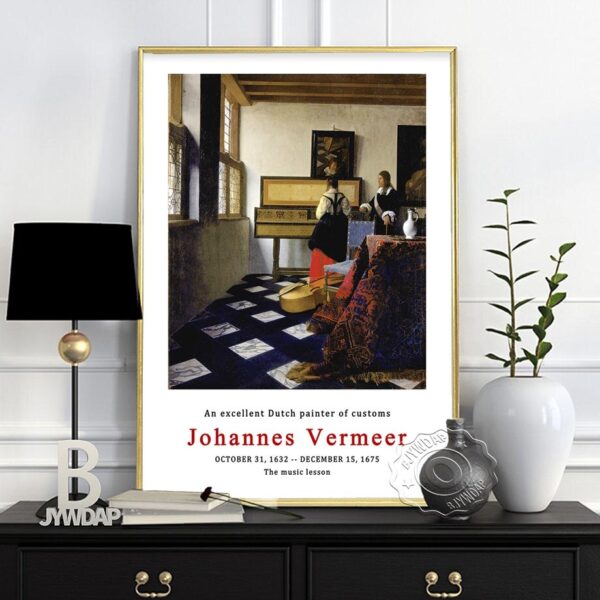 Quadro decorativo Johannes Vermeer 4