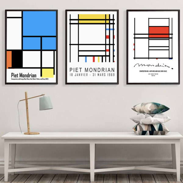 Quadro decorativo Piet Mondrian 4