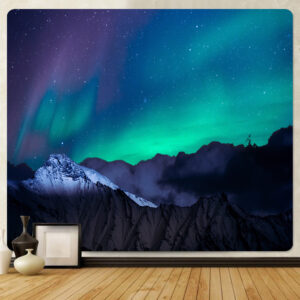 Tapeçaria de parede aurora boreal (vários modelos) 4