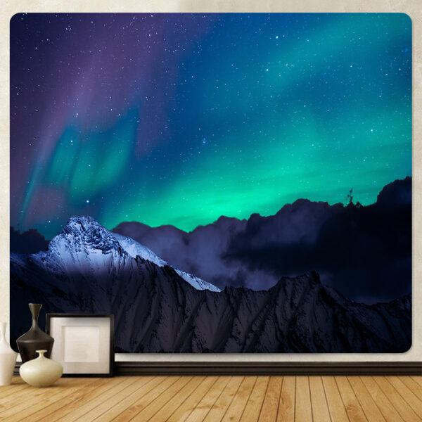 Tapeçaria de parede aurora boreal (vários modelos) 4
