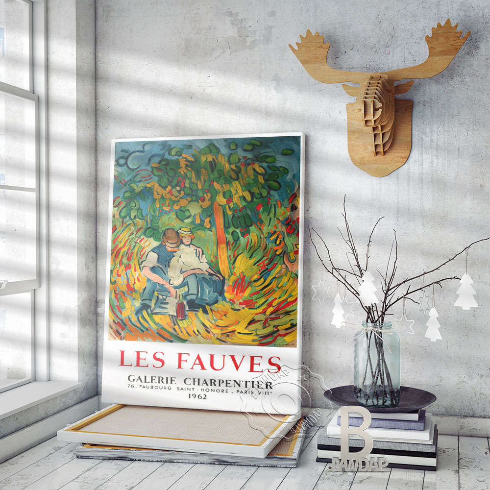 Quadro decorativo Maurice de Vlaminck "Les Fauves" - Picnic in the Country , 1905 2