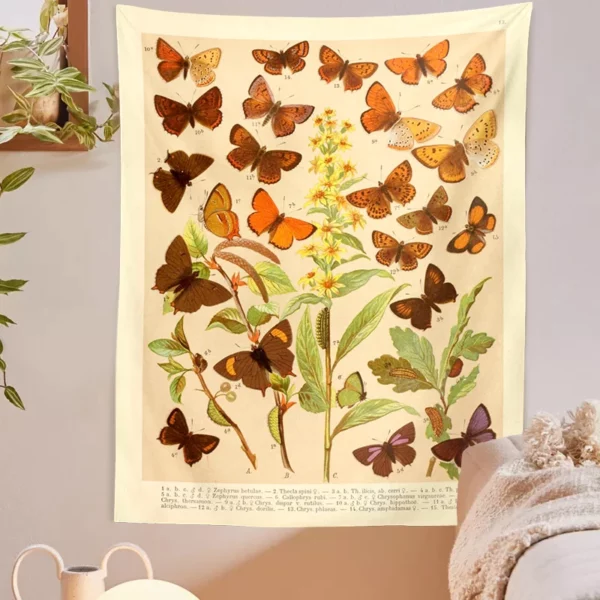 Tapeçaria de parede borboletas (vários modelos) 2