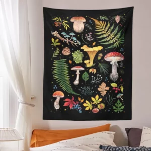 Tapeçaria de parede cogumelos