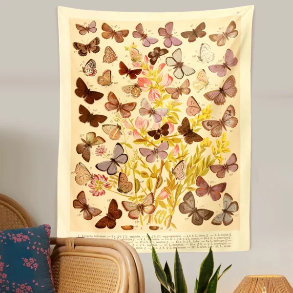 Tapeçaria de parede borboletas (vários modelos)