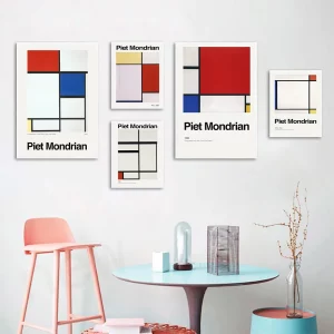 Quadro Decorativo Piet Mondrian 9