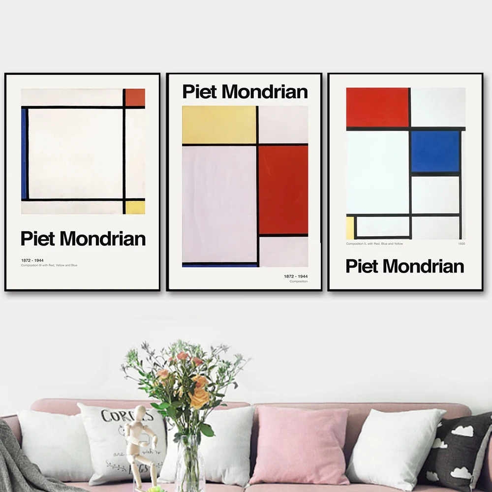 Quadro Decorativo Piet Mondrian