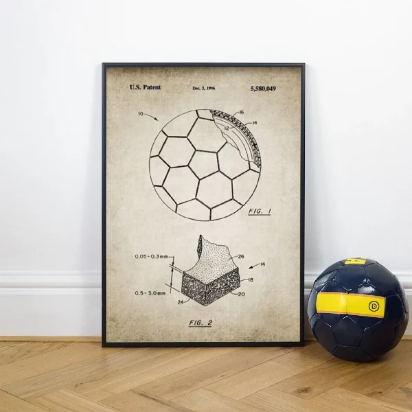 Quadro Futebol Patente 8