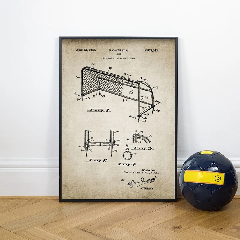 Quadro Futebol Patente 9