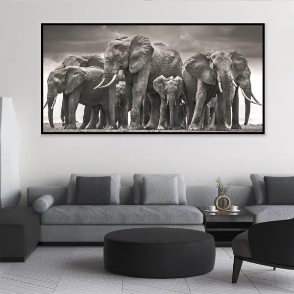 Quadro Natureza Elefantes 12