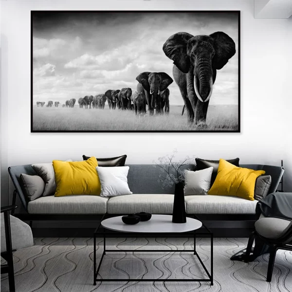 Quadro Natureza Elefantes 14