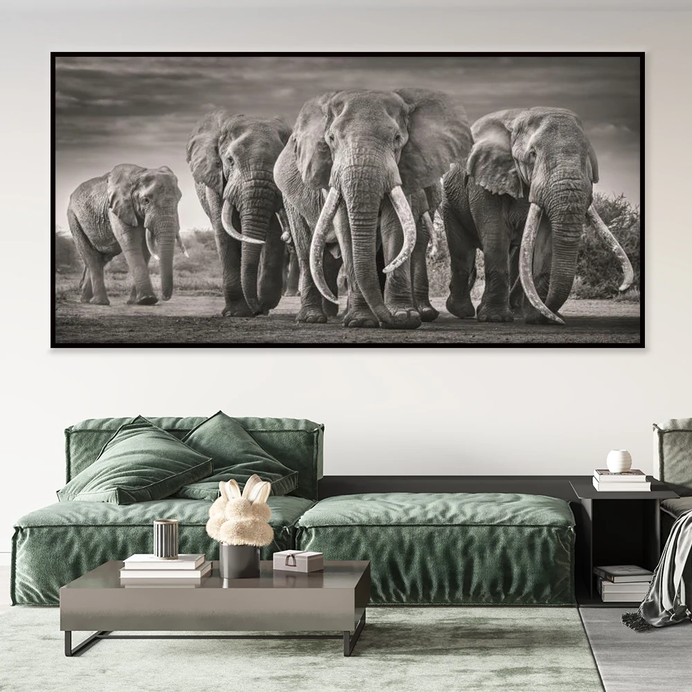 Quadro Natureza Elefantes 15