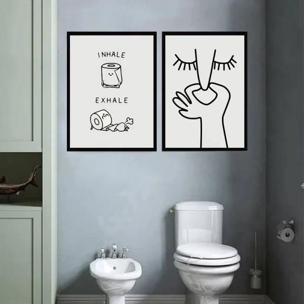 Quadro Para Banheiro Humor 5