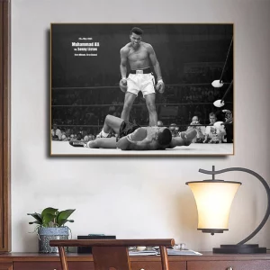 Quadro Muhammad Ali boxe vintage