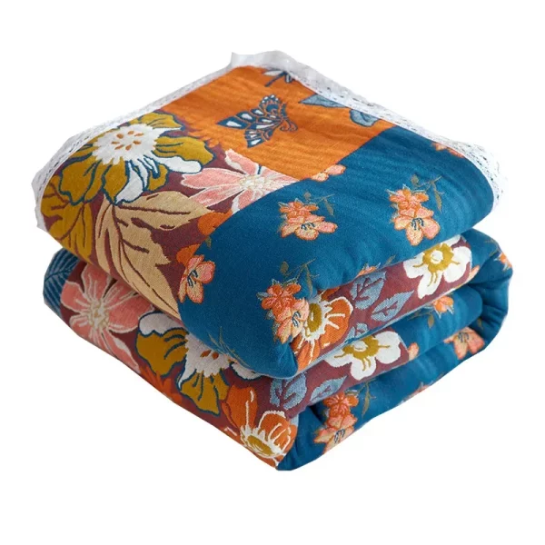 Manta para cama floral boêmia (vários modelos) 5