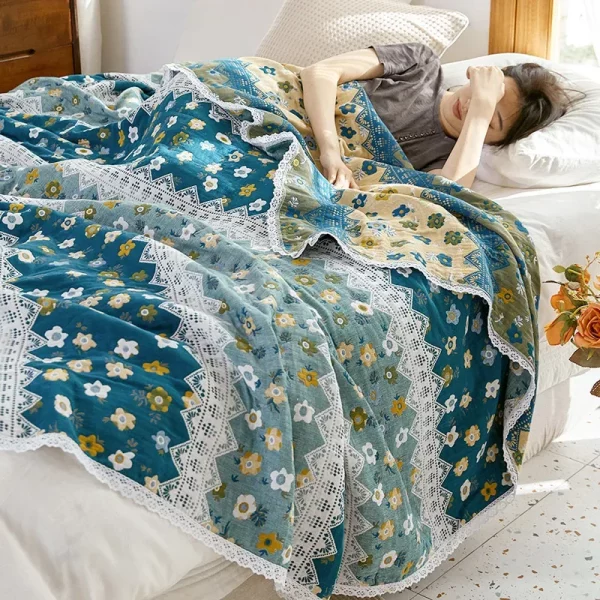 Manta para cama floral boêmia (vários modelos) 3