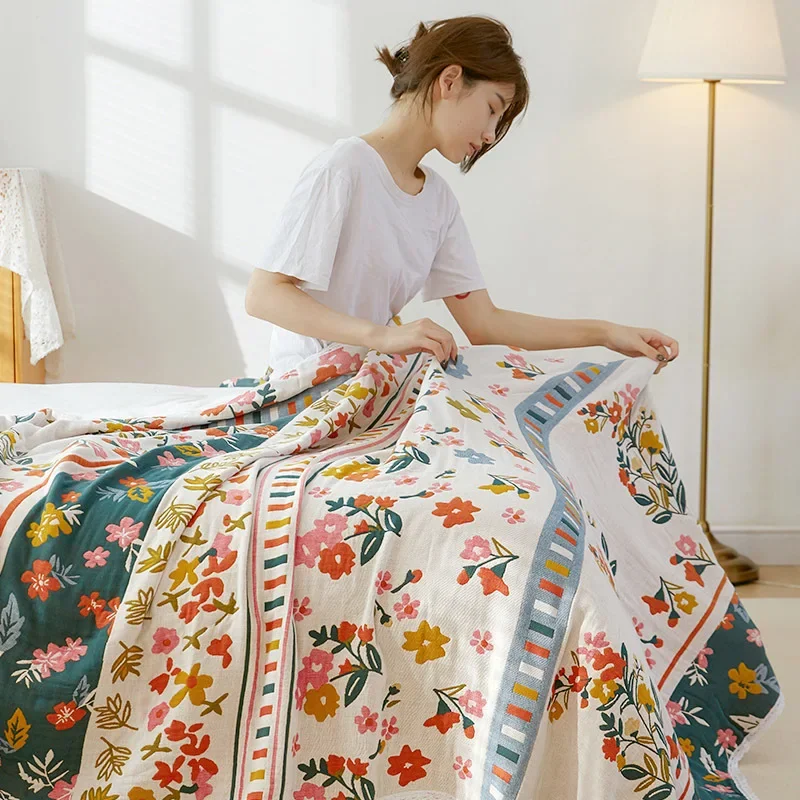 Manta para cama floral boêmia (vários modelos) 2